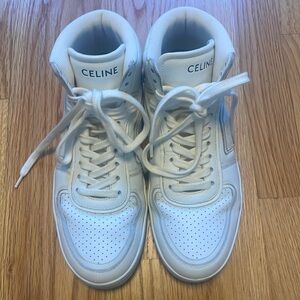 Celine White High Top Sneakers